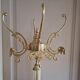 Golden parrot coat rack