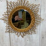 Wicker sun mirror