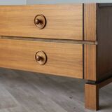Vintage low teak sideboard, 1970