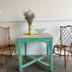 Turquoise patina table