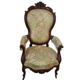 Coppia di Poltrone d'Epoca "Balloon Back" – Stile Rococò Revival (XIX Sec.)