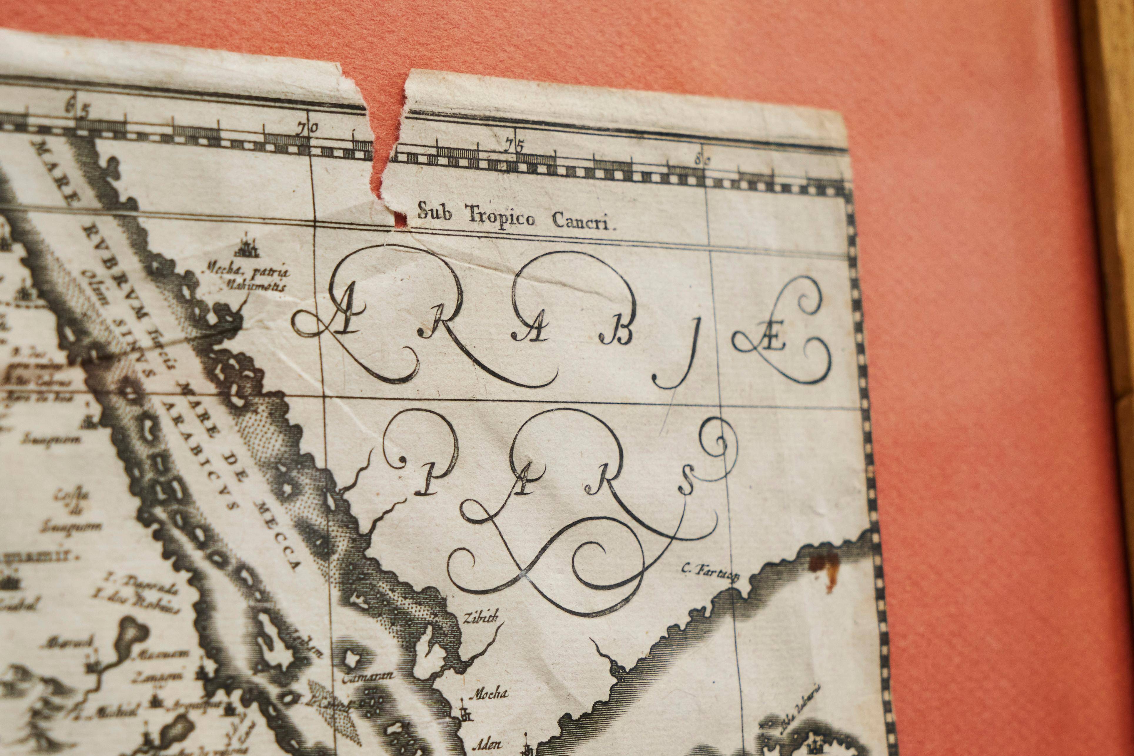 Rare original map of Ethiopia from the 17th century by Willem Janszoon Blaeu.