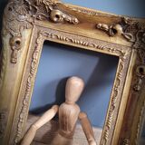 Golden baroque frame