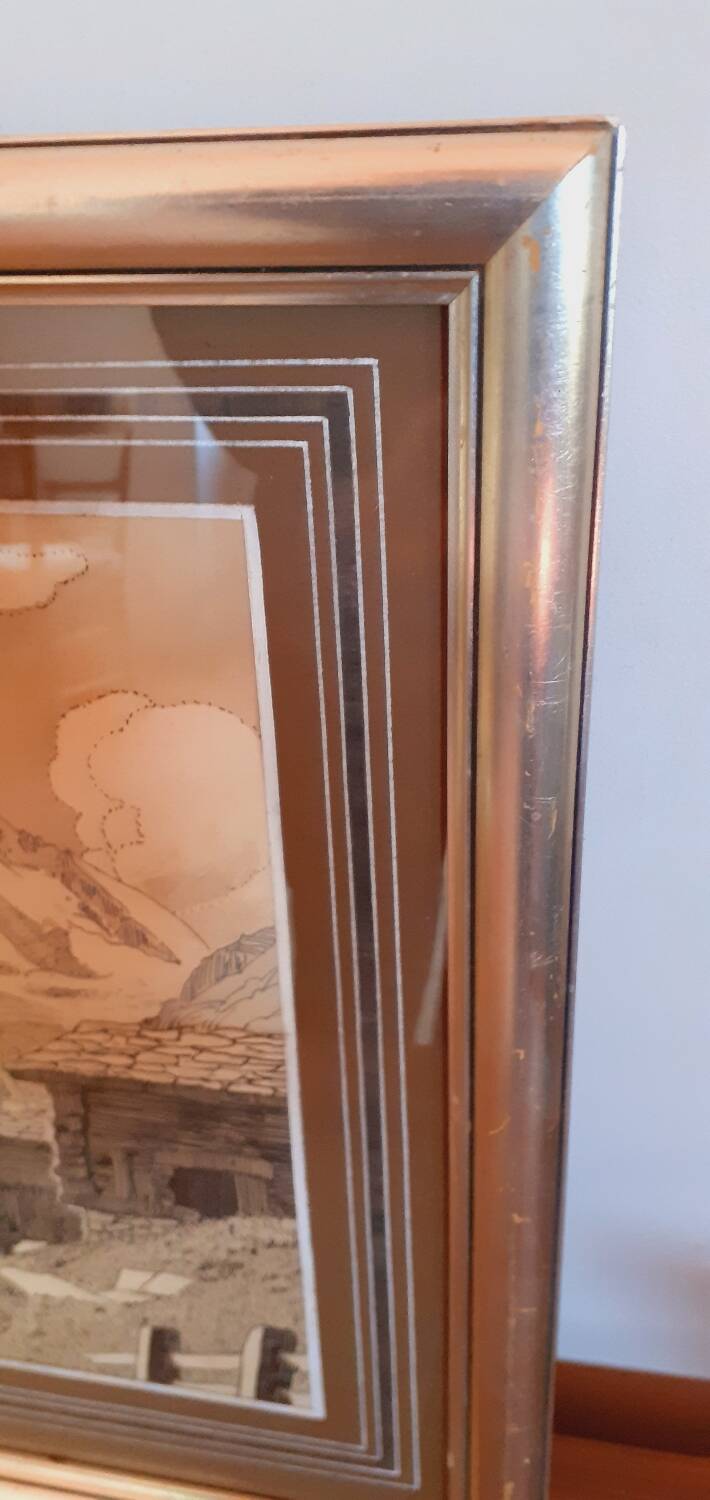 Art Deco Ink Drawing 1930 Framed