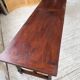Table XXL noyer massif foncé 3m