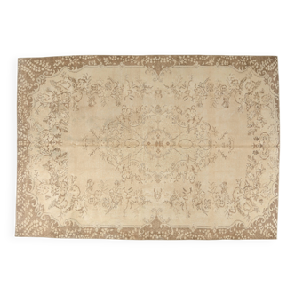 Tapis de sol noué à la main Bige sku-2336