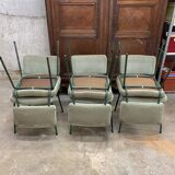 6 Chaises Design André Simard Airborne Vintage