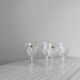 4 vintage crystal liqueur glasses