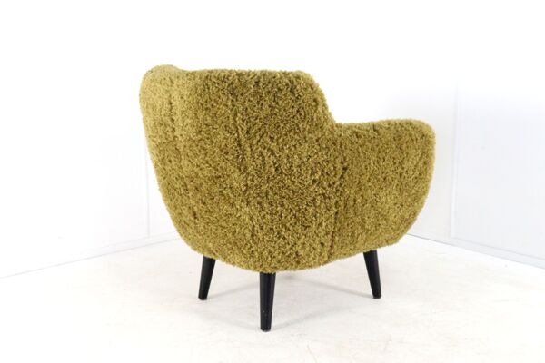 Fauteuil Fuzzy Doodle entièrement restauré - nouvelle tapisserie