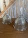 Pair of tulip holophane globes