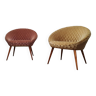 Twee Mid Century fauteuils