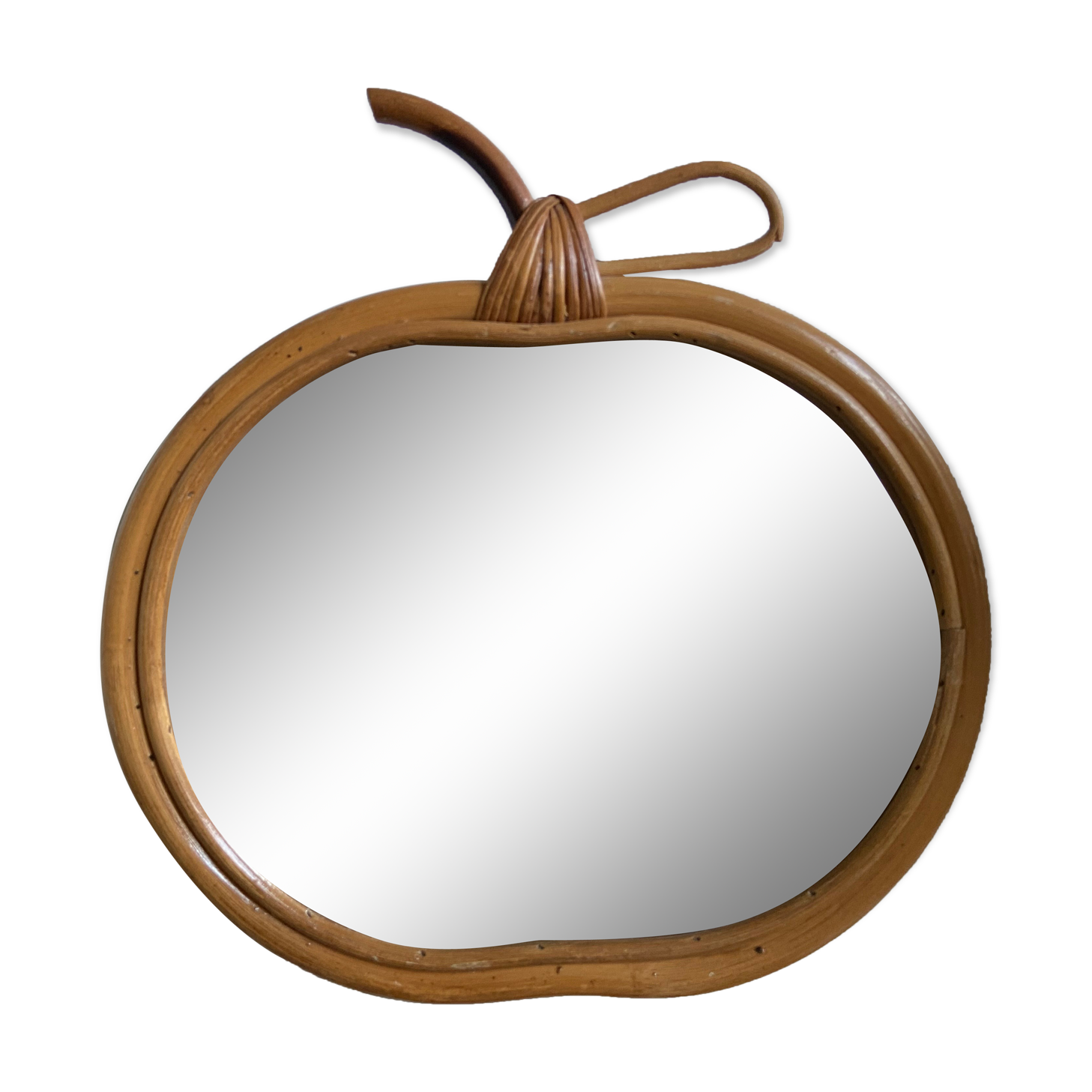 Mirror "apple" rattan