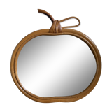Mirror "apple" rattan