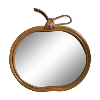 Mirror "apple" rattan