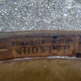 Pair of kohn n°18 1/2 bistro chairs from 1900, wooden seat - no thonet -