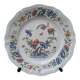 Plate Sarreguemines France model Rouen decoration flowers and insects 25.5cm