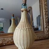 Old brass scoubidou decanter