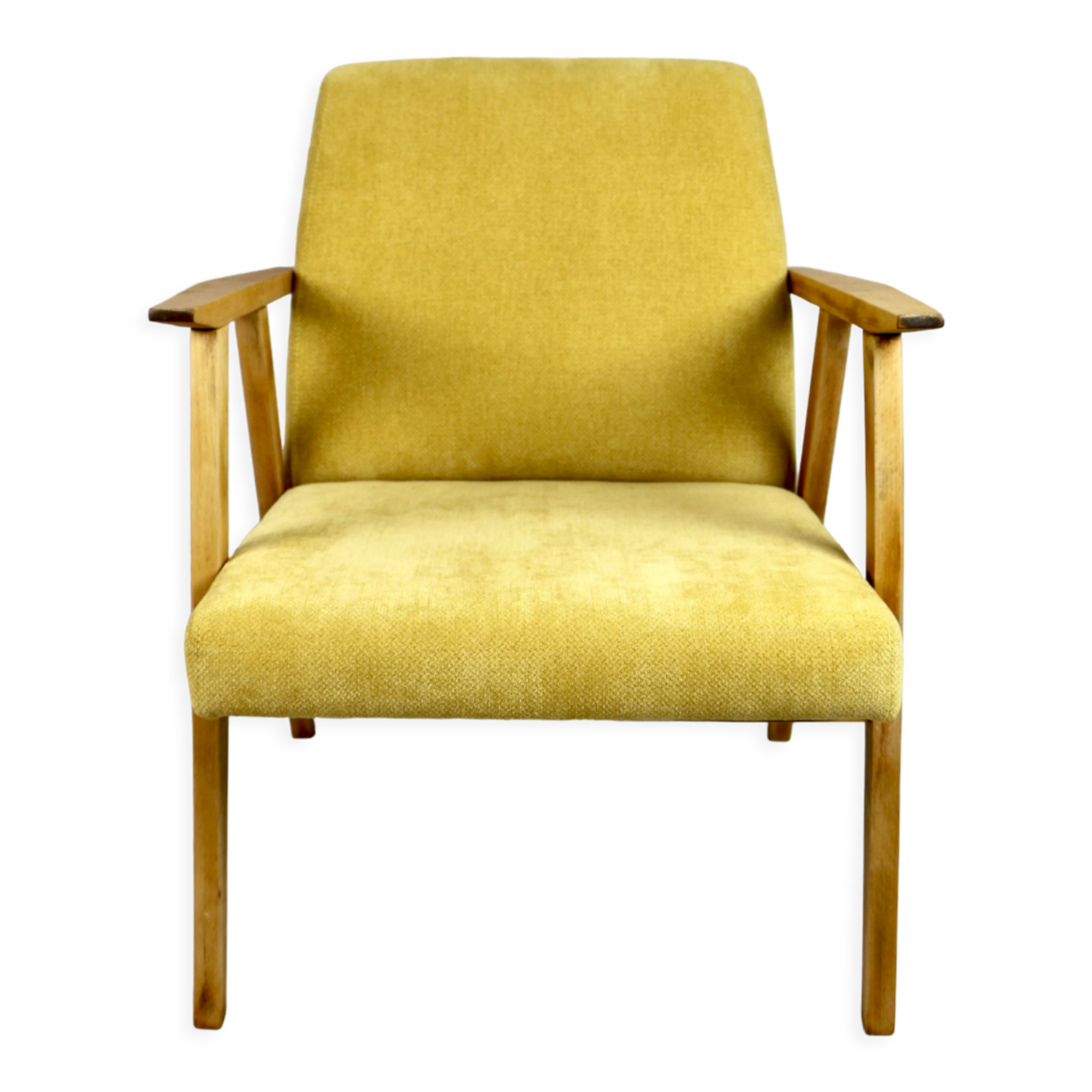 Vintage Yellow Easy Chair, 1970s