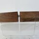 Pair of art deco walnut bookends, 1930s-40s