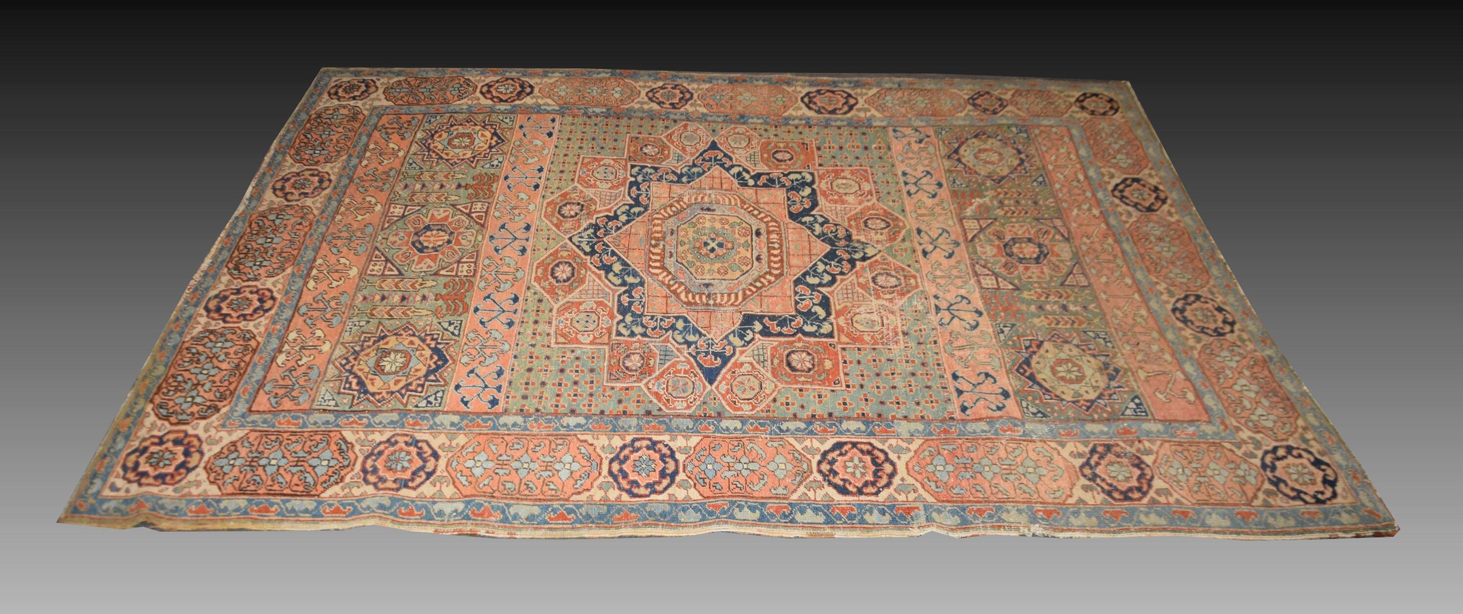 Tapis d'Iran Ardabil « Style Mamelouk » – début XXᵉ siècle : 200 × 290 Cm