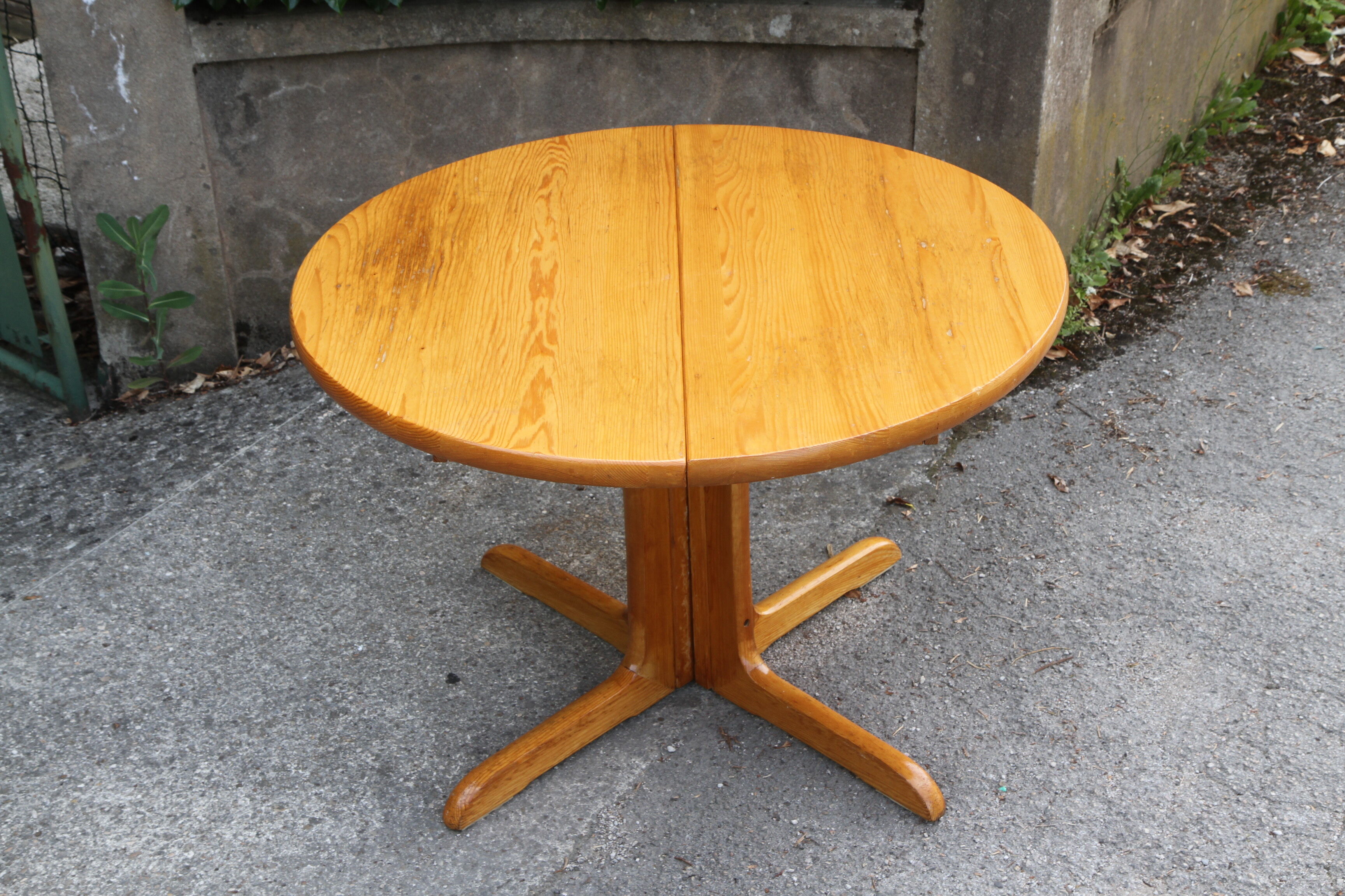 200cm pine expandable dining table