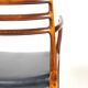Danish Modern roosewood and leather Mod. 62 Niels Møller chair, 1962