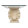Magnussen Ponte shell-shaped console or table base with original glass top