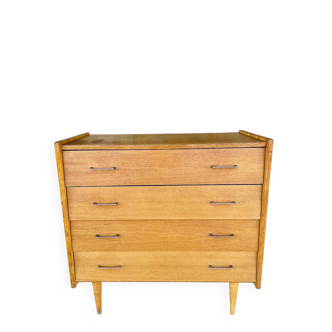 Commode vintage à 4 tiroirs par Capelle, circa 1960s