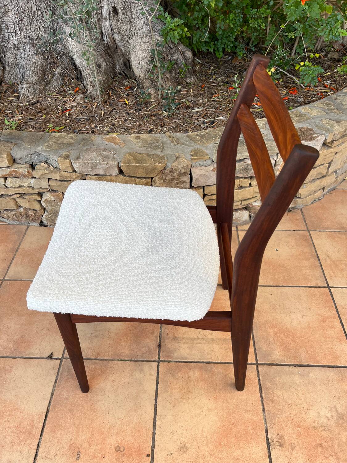 Chaise scandinave en teck de java