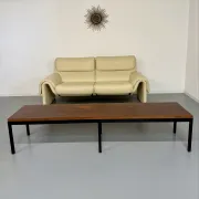 Large coffee table / modernist side table in wood and metal an60