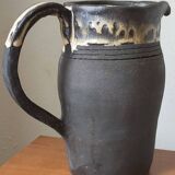 Enameled stoneware pitcher