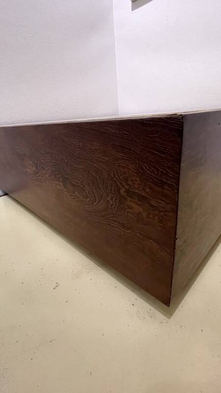 Set of 2 coffee tables, modernist design by jef verbrack, circa 1970.
