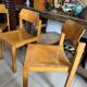 5 vintage stackable chairs — Rainer Schell Schlapp Möbel 1960s
