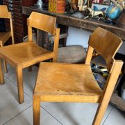 5 chaises empilables vintage — Rainer Schell  Schlapp Möbel 1960s