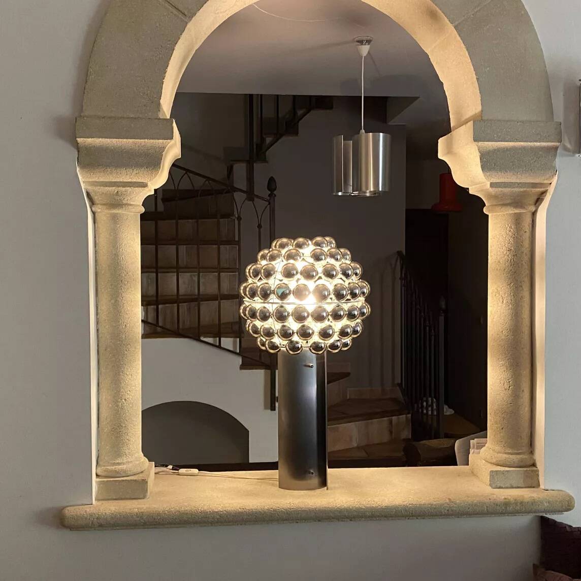 Large Kinetic lamp. Space age. 1970.