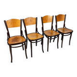 Set of 4 vintage Thonet dining chairs, 1930s