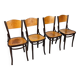 Set of 4 vintage Thonet dining chairs, 1930s
