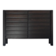 Buffet or sideboard with double doors made of Iroko wood.