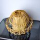 Rattan table lamp, popular art, France, 1960