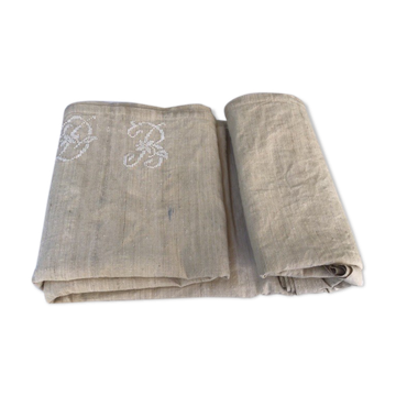 Drap de chanvre marqué « DB »