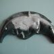 moon ashtray enameled cast iron