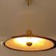 Large Danish Brass Pendant Light