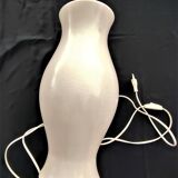 Vintage Kostka table lamp in cracked ceramic without lampshade, France 1960-1970