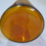 Bouteille ancienne conique en verre soufflé