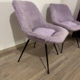 Paire de fauteuil moumoute