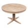 Scandinavian round extendable dining table Baumann stripped teak 1960