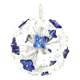 Hammered glass chandelier, 1970s