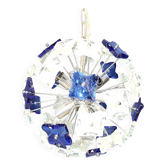 Chandelier en verre martelé, années 1970