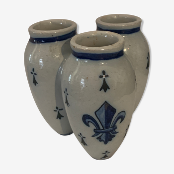 Vase Quimper fleur de lys