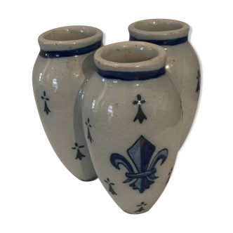 Vase Quimper fleur de lys